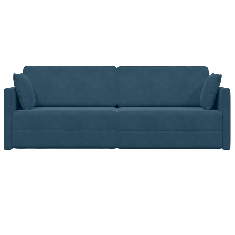 Sofa podłogowa z funkcją spania 200cm Niebieski Aksamit