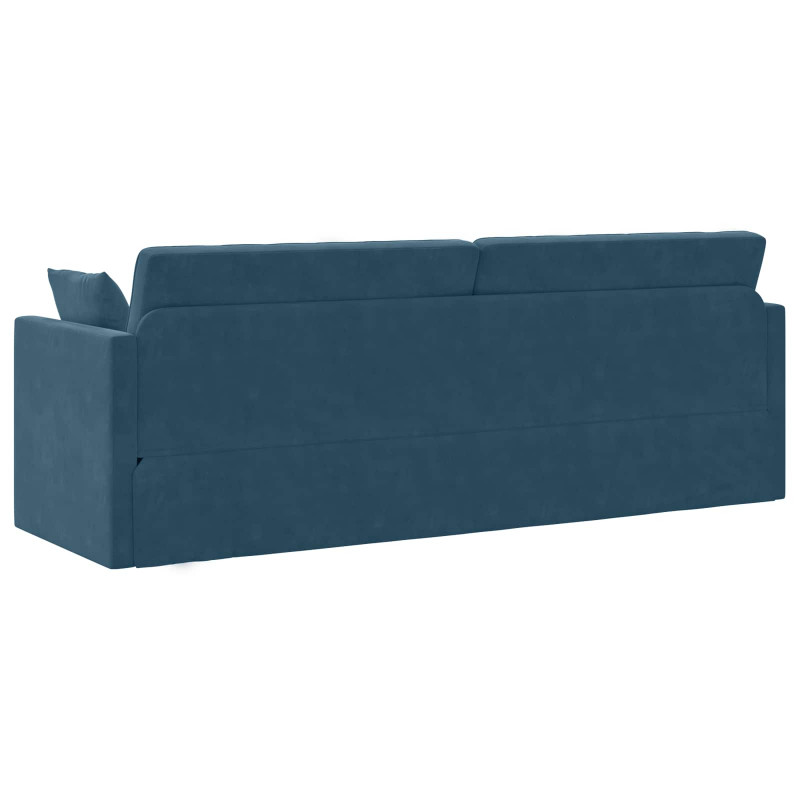 Sofa podłogowa z funkcją spania 200cm Niebieski Aksamit