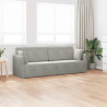 Sofa podłogowa z funkcją spania 200cm Jasnoszary Aksamit