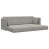 Sofa podłogowa z funkcją spania 200cm Jasnoszary Aksamit
