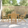 Składane krzesła ogrodowe, 4 szt., 53x66x99 cm, bambusowe
