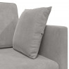 Sofa podłogowa z funkcją spania 200cm Jasnoszary Aksamit