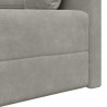 Sofa podłogowa z funkcją spania 200cm Jasnoszary Aksamit