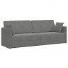 Sofa podłogowa z funkcją spania 200cm Ciemnoszary Aksamit