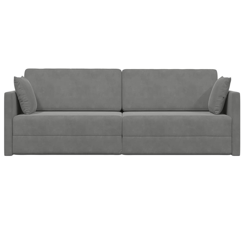 Sofa podłogowa z funkcją spania 200cm Ciemnoszary Aksamit