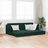 Sofa podłogowa z funkcją spania 200cm Ciemna zieleń Aksamit