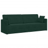 Sofa podłogowa z funkcją spania 200cm Ciemna zieleń Aksamit