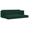Sofa podłogowa z funkcją spania 200cm Ciemna zieleń Aksamit