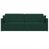 Sofa podłogowa z funkcją spania 200cm Ciemna zieleń Aksamit