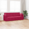 Sofa podłogowa z funkcją spania 200cm Czerwone wino Aksamit