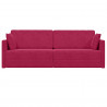 Sofa podłogowa z funkcją spania 200cm Czerwone wino Aksamit