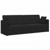 Sofa podłogowa z funkcją spania 200cm Czarny Aksamit