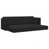 Sofa podłogowa z funkcją spania 200cm Czarny Aksamit