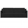 Sofa podłogowa z funkcją spania 200cm Czarny Aksamit