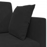 Sofa podłogowa z funkcją spania 200cm Czarny Aksamit