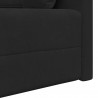Sofa podłogowa z funkcją spania 200cm Czarny Aksamit