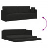 Sofa podłogowa z funkcją spania 200cm Czarny Aksamit