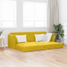 Sofa podłogowa z funkcją spania 200cm Żółty Aksamit