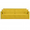 Sofa podłogowa z funkcją spania 200cm Żółty Aksamit