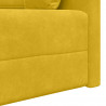 Sofa podłogowa z funkcją spania 200cm Żółty Aksamit
