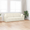 Sofa podłogowa z funkcją spania 200cm Kremowy Aksamit