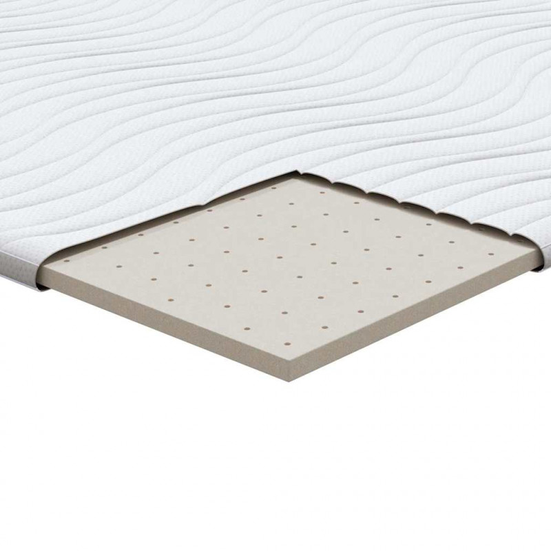 Nakładka na materac Biały 200 x 200 cm Dzianina