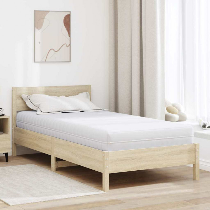 Materac Biały 100 x 200 cm Sprężyna kieszeniowa