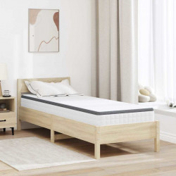 Materac Biały i szary 70 x 200 cm Sprężyna Bonell
