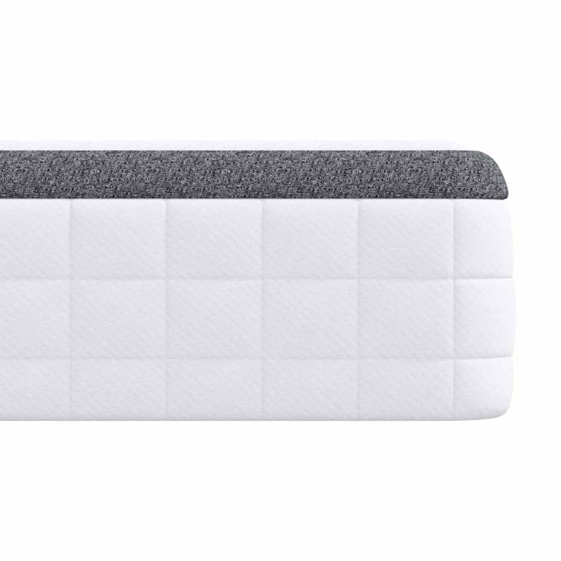 Materac 2 pcs Biały i szary 60 x 200 cm Sprężyna Bonell