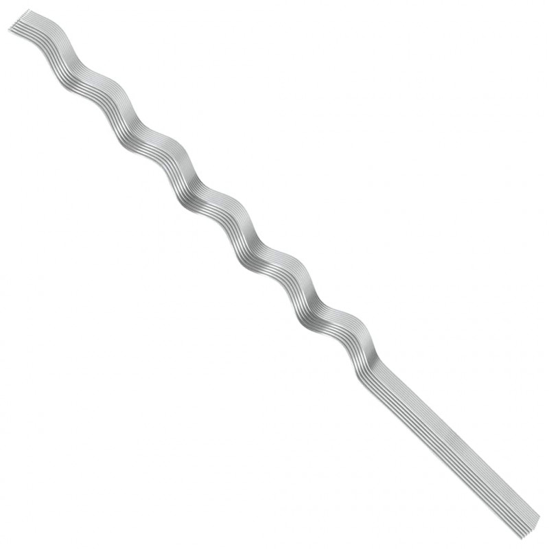 Wsparcie roślin 50 pcs Srebrny 110 x 0.6 x 0.6 cm Stal