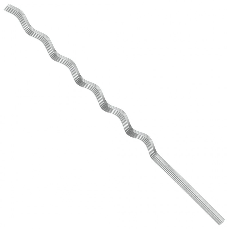 Wsparcie roślin 20 pcs Srebrny 110 x 0.6 x 0.6 cm Stal