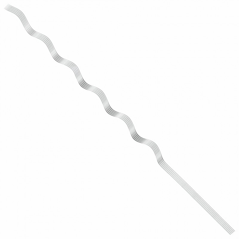 Wsparcie roślin 5 pcs Srebrny 110 x 0.6 x 0.6 cm Stal