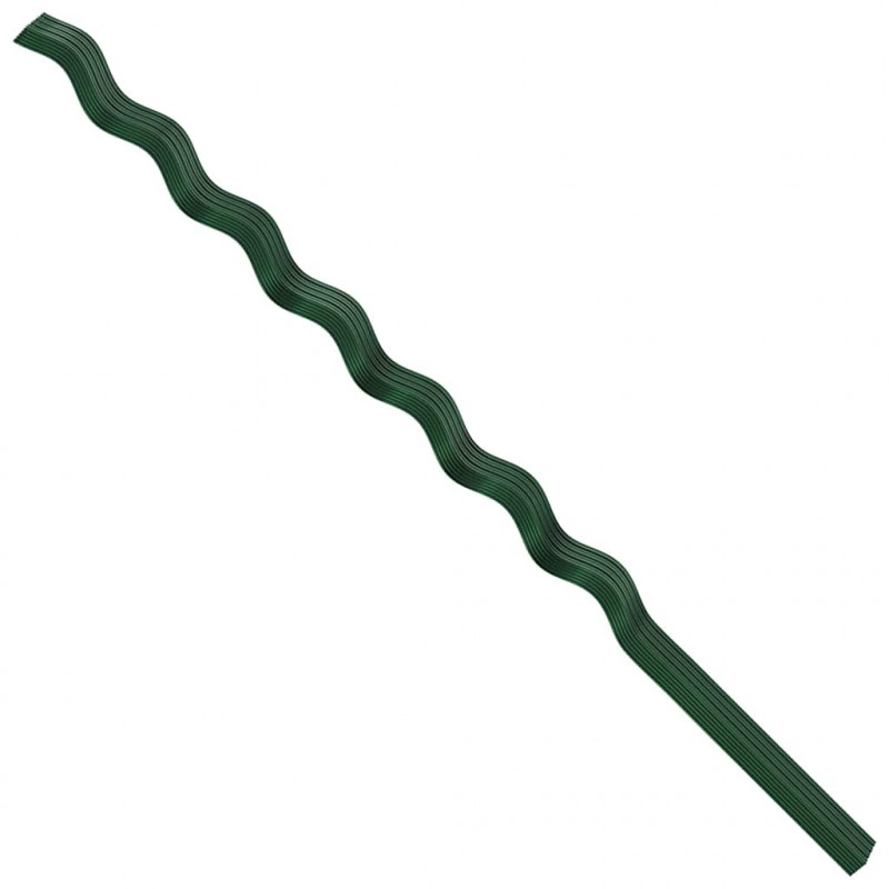 Wsparcie roślin 50 pcs Zielony 110 x 0.6 x 0.6 cm Stal