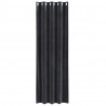 Zasłony zaciemniające 2 pcs Ciemnoszary 140 x 225 cm Aksamit