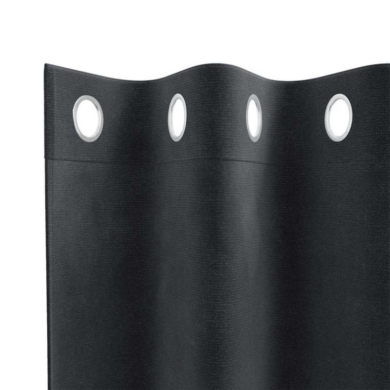 Zasłony zaciemniające 2 pcs Ciemnoszary 140 x 225 cm Aksamit