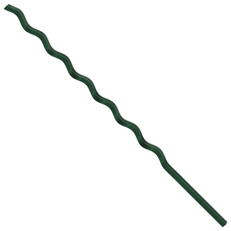 Wsparcie roślin 20 pcs Zielony 110 x 0.6 x 0.6 cm Stal