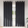 Zasłony zaciemniające 2 pcs Ciemnoszary 140 x 260 cm Aksamit