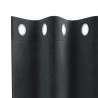 Zasłony zaciemniające 2 pcs Ciemnoszary 140 x 260 cm Aksamit