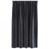 Zasłony zaciemniające 2 pcs Ciemnoszary 140 x 140 cm Aksamit