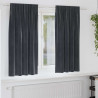 Zasłony zaciemniające 2 pcs Ciemnoszary 140 x 175 cm Aksamit
