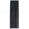 Zasłony zaciemniające 2 pcs Ciemnoszary 140 x 245 cm Aksamit