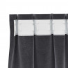Zasłony zaciemniające 2 pcs Ciemnoszary 140 x 245 cm Aksamit