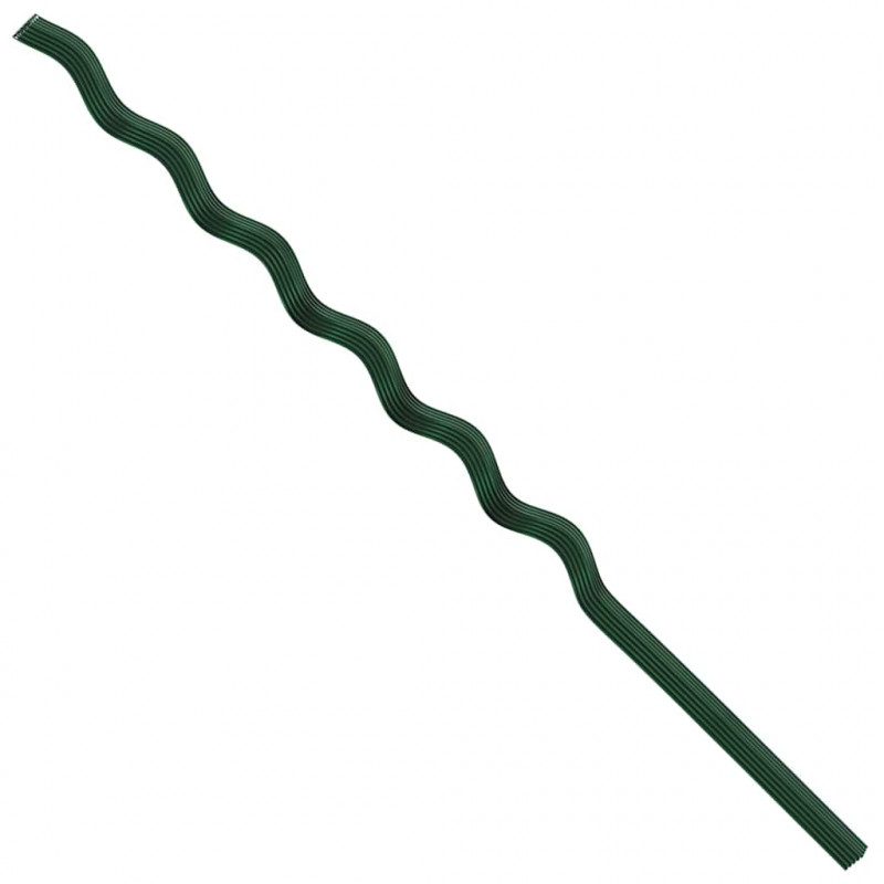 Wsparcie roślin 20 pcs Zielony 110 x 0.6 x 0.6 cm Stal