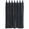 Zasłony zaciemniające 2 pcs Ciemnoszary 140 x 140 cm Aksamit