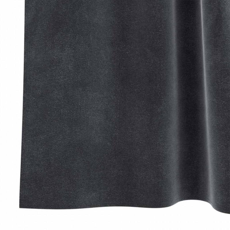Zasłony zaciemniające 2 pcs Ciemnoszary 140 x 140 cm Aksamit
