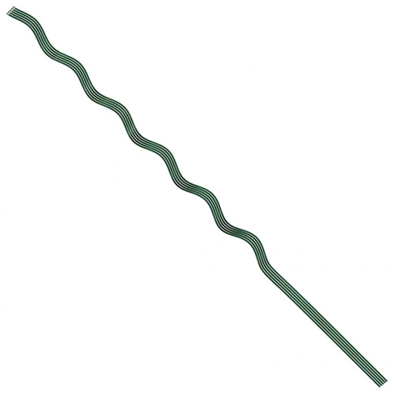 Wsparcie roślin 5 pcs Zielony 110 x 0.6 x 0.6 cm Stal