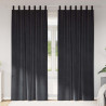 Zasłony zaciemniające 2 pcs Ciemnoszary 140 x 225 cm Aksamit