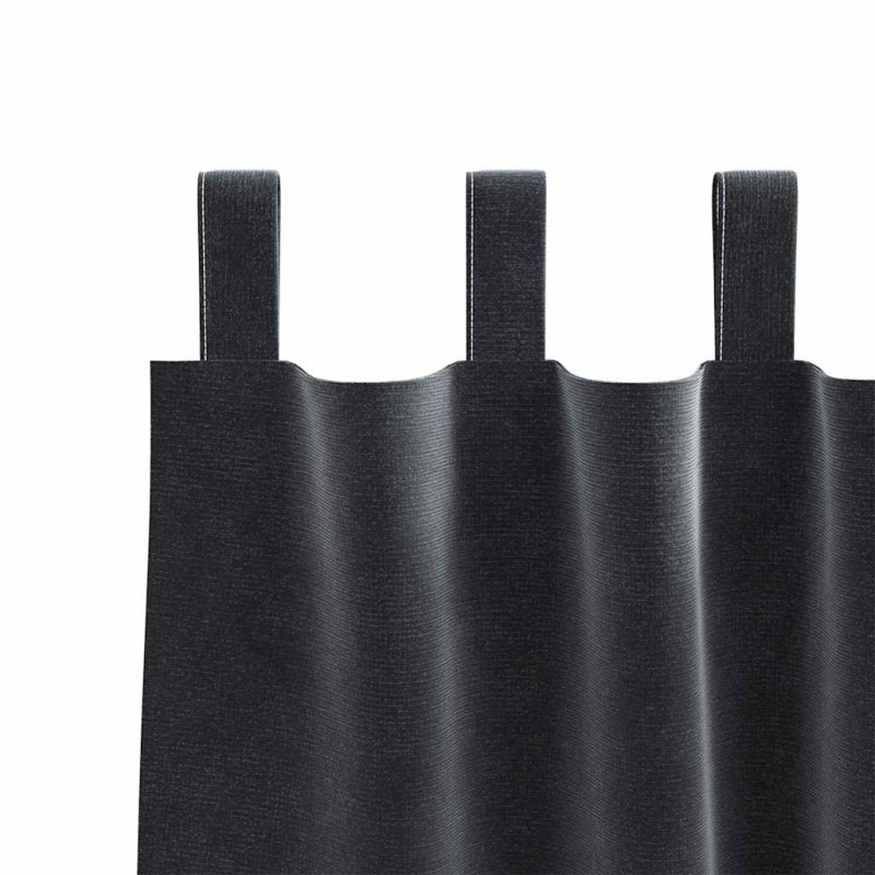 Zasłony zaciemniające 2 pcs Ciemnoszary 140 x 260 cm Aksamit