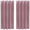 Zasłony zaciemniające 2 pcs Ciemny Róż 140 x 175 cm Aksamit