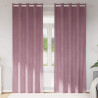 Zasłony zaciemniające 2 pcs Ciemny Róż 140 x 225 cm Aksamit